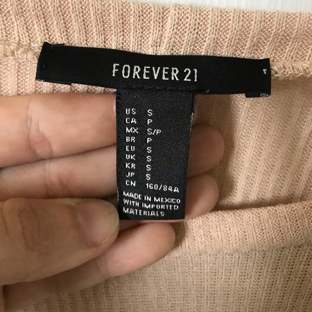 Forever 21 Tan Ribbed Dress - Picture 5 of 5